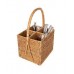 RATTAN CADDY CUTLERY