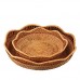 RATTAN FLOWER SHAPED BASKET