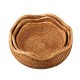 RATTAN FLOWER SHAPED BASKET