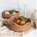 RATTAN FLOWER SHAPED BASKET