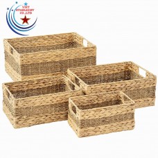 WATER HYACINTH SQUARE BASKET