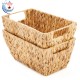 WATER HYACINTH TRAPEZOID BASKET