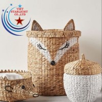 WATER HYACINTH ANIMAL BASKET